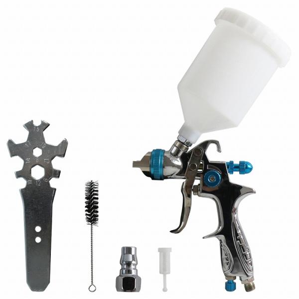 『口径1.4mm/600cc』HVLPスプレーガン 上カップ 600cc 重力式 エアー スプレーガ...