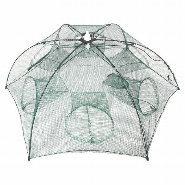 (Ssiz) 6穴 仕掛け網 タコ ウナギ アナゴ エビ カニ 狙い 捕獲網 六ツ手網 六角網 コン...