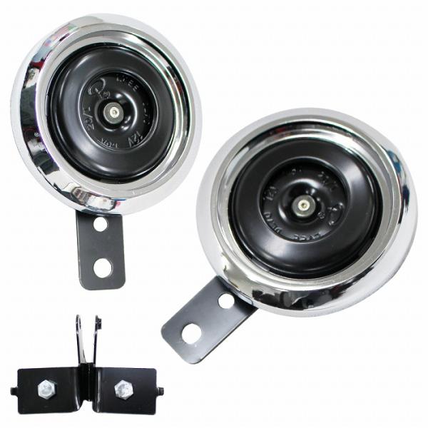 純正風 12V ダブルホーン ステー付 バイク ATV バギー 他 汎用 CB1300SF ビラーゴ...