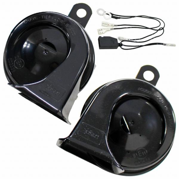 【分岐配線付】レクサスサウンドホーン [スズキ用] シングルホーンからダブルホーンに交換  12V ...