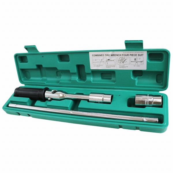 倍力 クロスレンチ グリップ付 十字 T字 レンチ タイヤ ホイール 楽々 交換 17mm 19mm...