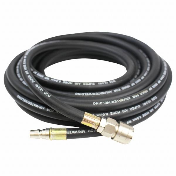最高160kgf 内径8mm エア ホース 10m 業務用 修理工場向け 外径14mm 高圧 エアー...