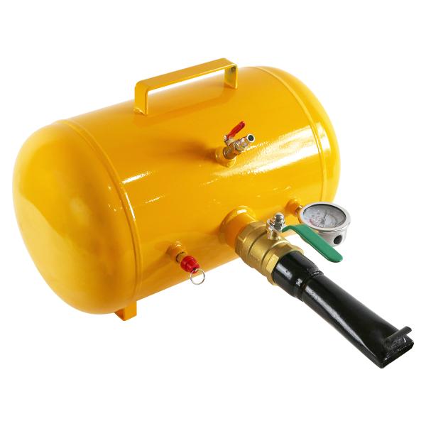 ビードブースター ゲージ付 空気入れ 充填 20L エアー タンク 引っ張り タイヤ ビート 上げ ...