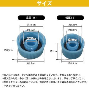 R134a(高圧 H/ 低圧 L) キャップ ...の詳細画像3