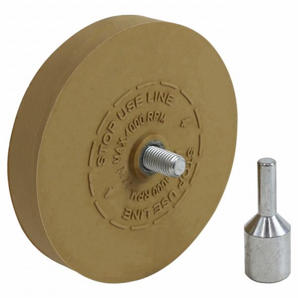 ゴムトレーサー 電動ドリル ステッカー 剥がし シール はがし 車検 エンブレム 糊 ラバー リムー...