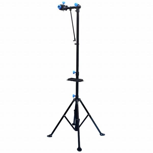 自転車 メンテナンススタンド 高さ約1ｍ〜1.9ｍ 耐荷重：約30kg ダイヤル固定式 ワークスタン...