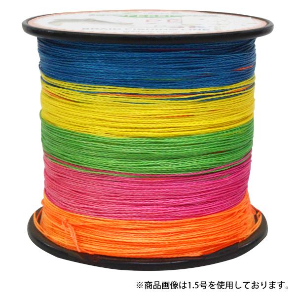 PEライン 300m 4本編 5色/マルチカラー/MIX 0.4号 - 2.5号 釣り糸 釣糸 フィ...