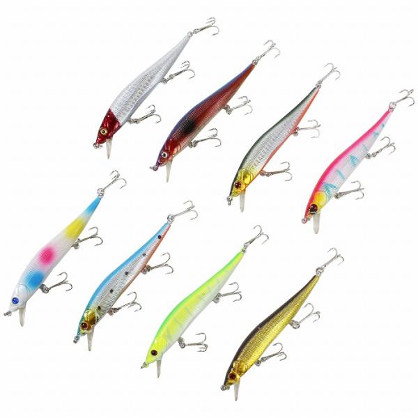 ルアー フローティングミノー 8個セット ショートビルミノー 117mm/11.7cm 13g フィ...