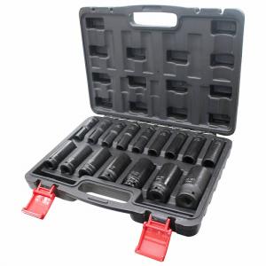 インパクト用ディープソケット 16点 差込角 1/2インチ