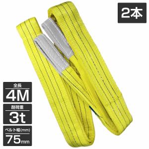 TESAC ブルースリング 75mm×3m(荷重3.2t) JIS4等級 両端アイタイプ
