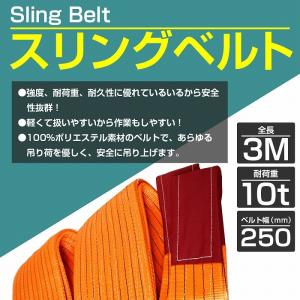 【1本/耐荷10t/長さ3m】スリング ベルト...の詳細画像1