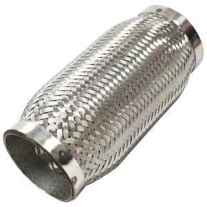 送料480円】汎用 75×200mm フレキシブル ステンレス パイプ マフラー