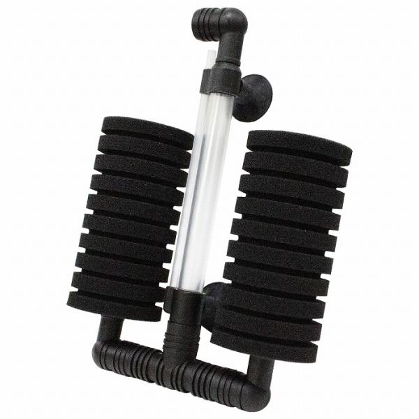 水槽 ツイン スポンジフィルター 35cm 70L以下 酸素 メンテナンス 水質維持 水質管理 ろ過...