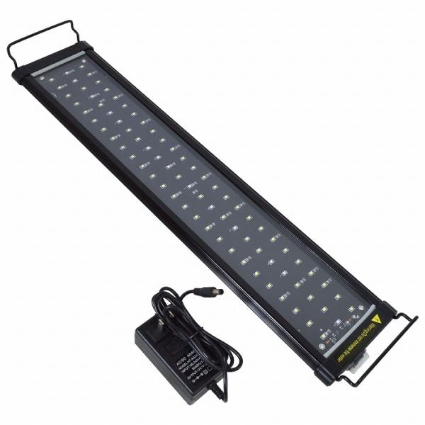 60cm〜80cm 青/白 水槽 LED 照明 伸縮プレート型 薄型スリムタイプ 水槽 プレート ラ...