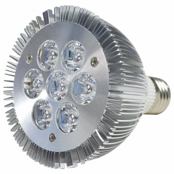 水槽 用 スポット ライト 14W 電球 7LED 青3/赤4 口金 E26 アクアリウム 電球 照...