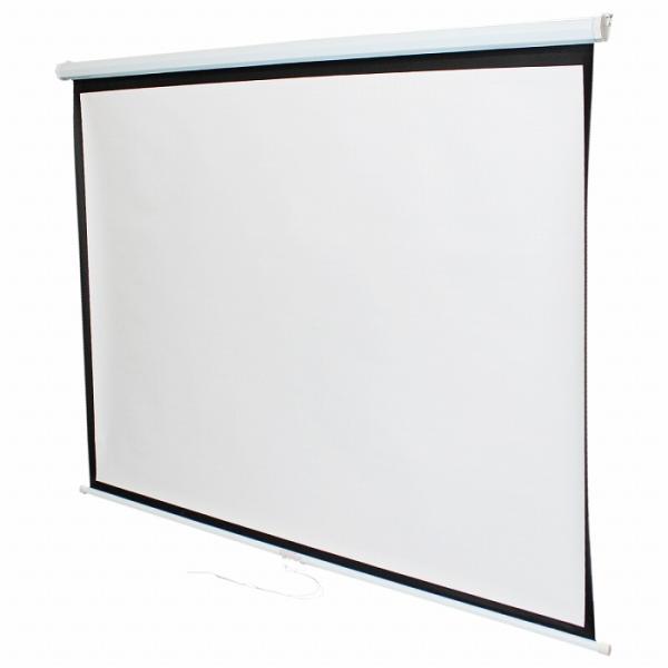 高画質 80インチ 80型 4:3 手動 巻き 吊り下げ式 プロジェクター スクリーン 壁掛け 天吊...