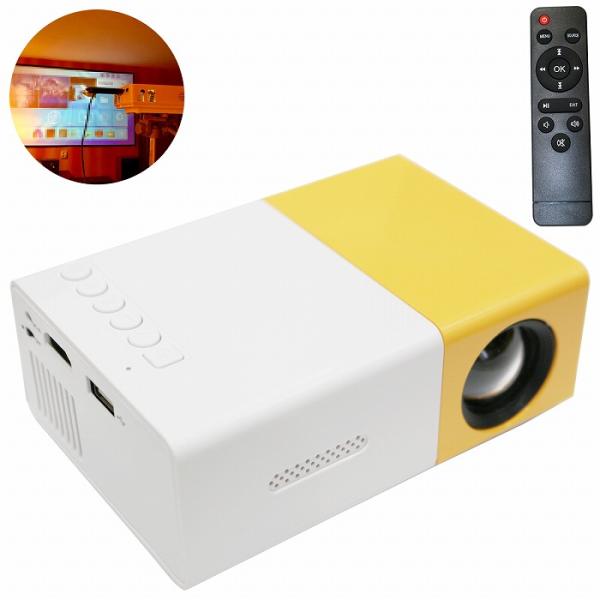 小型プロジェクター 60インチ 対応 フルHD LEDライト AV/ USB /microSD/ H...