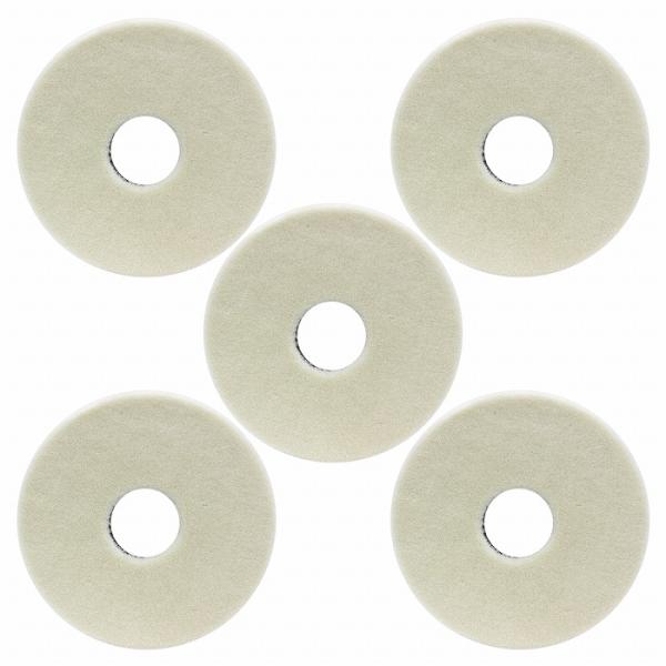 5枚セット テーパーウールバフ 【Φ180/細目】 ポリッシャー 180mm 研磨用 洗車キズ 水垢...