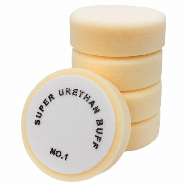 5枚セット【Φ150/中目】スポンジ ウレタン バフ 厚み/50mm 電動 ポリッシャー マジックテ...