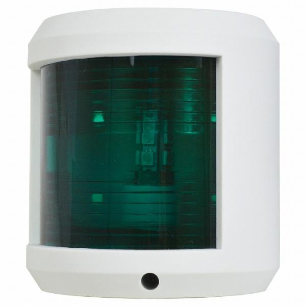 LED 航海灯 右舷灯 緑灯/右側 青信号 第二種舷灯 12V ボディカラー/ホワイト 白 ボート ...