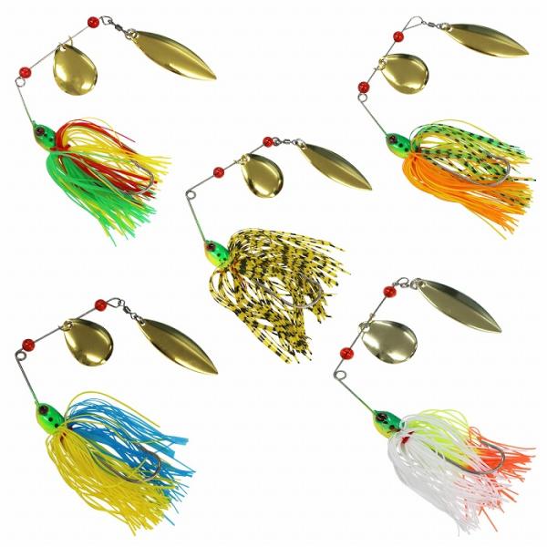 【5個セット】スピナーベイト ルアーセット ルアー フィッシング 18g 疑似餌 擬似餌 海釣り 川...