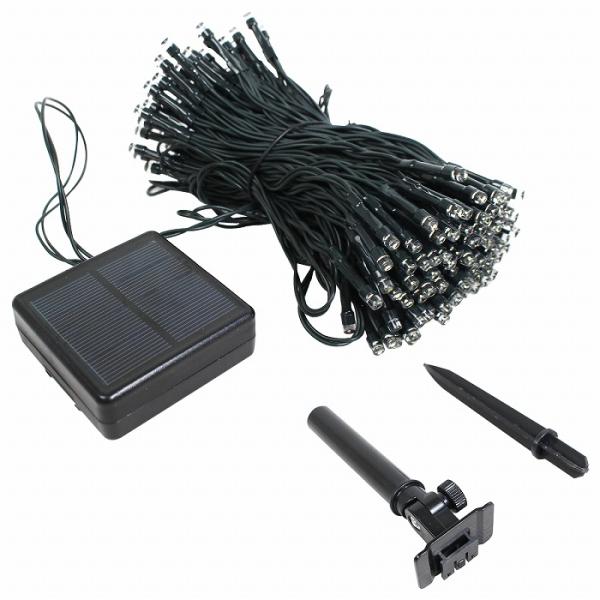 ストリングライト LEDイルミネーション ソーラー充電式 200球 21M 防水IP44 照明 クリ...