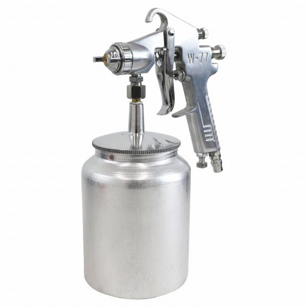 【口径サイズ 2.5mm 】吸上式 エアー スプレーガン 1000ml 下カップ 板金 塗装 エア ...