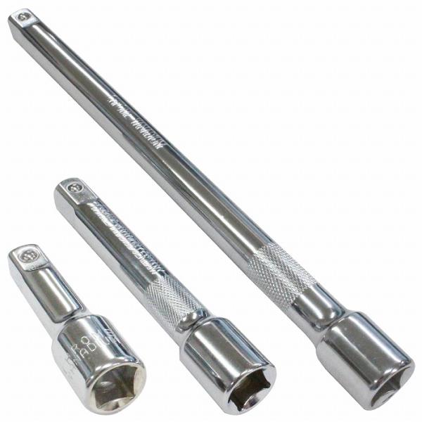エクステンション バー 3本 セット 差込角 1/2 12.7mm 250mm 125mm 75mm...