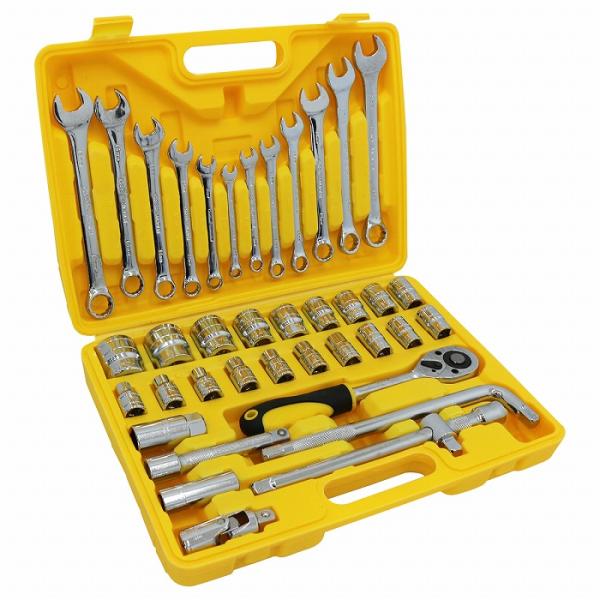 ソケットレンチ 38種 スパナ セット 差込角1/2インチ（12.7mm） コンビネーションレンチ ...
