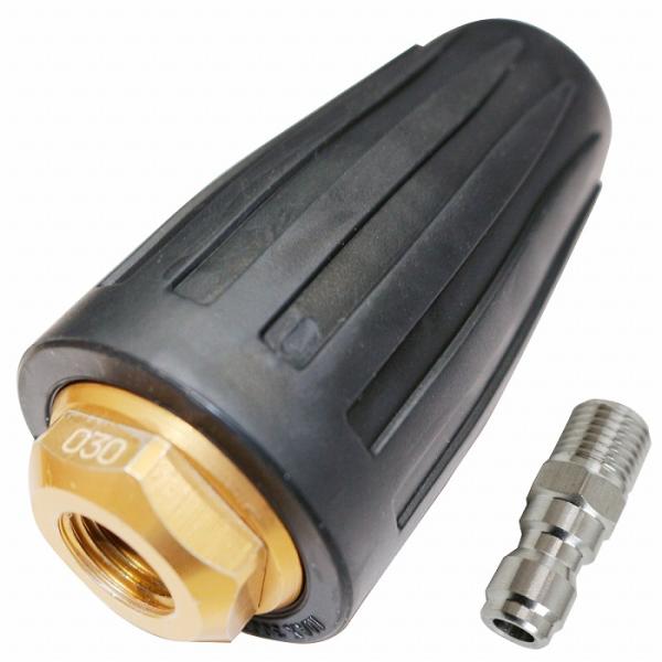 030穴 11.4L(分） ターボノズル 回転ノズル 高圧洗浄機 4000 psi ワンタッチ カプ...