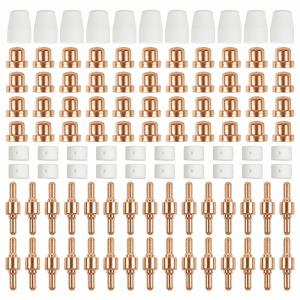 プラズマ カッター 消耗品 100個 チップ ノズル カラー シールドカップ 切断機 PT31 CUT40/45/50 PT-31 CUT50/55 LG40 JG40