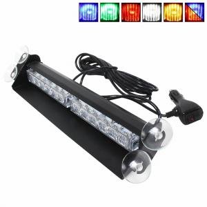 『全6色』12v/24v フロント リア ガラス固定 LED フラッシュ ライトバー 点滅 点灯 ストロボ 複数切替 警告灯 誘導灯