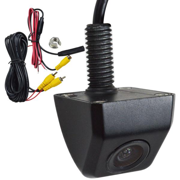 垂直 埋め込み 取付け 高画質 CCD 広角 バックカメラ リアカメラ リア用  黒/ブラック 12...