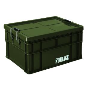 プラスチック 道具箱CL グリーン 3個／梱包 トランクカーゴ コンテナ