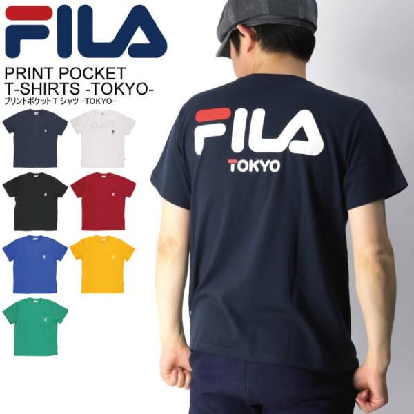 30%OFF!! (フィラ) FILA プリント ポケット Tシャツ【TOKYO（トーキョー）】ロゴ...