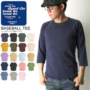 (グッドオン) Good On ベースボール 7分袖 Tシャツ ラグラン Tシャツ カットソー メンズ レディース