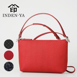 印傳屋（INDEN-YA） クリスマス ハンドバッグ 印伝 手提げ フォーマル