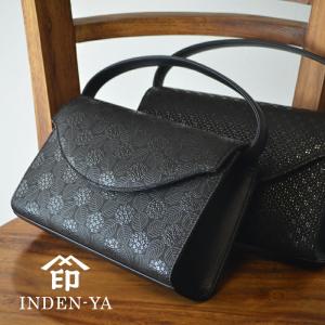 印傳屋（INDEN-YA） 印伝 印伝 PERMONE ペルモネ 手提げ 和柄 7807