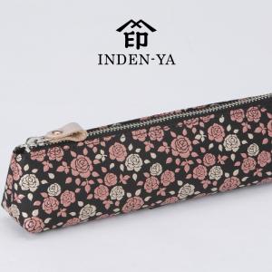 ペンケース 印傳屋 印伝 本鹿革 和柄 かぐわ ペンケースA バラ 8413 送料無料 甲州印伝 本革 レザー 革 日本製 軽い おしゃれ プレゼント ギフト 母 花以外