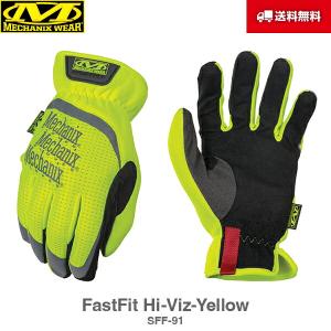 送料無料 Mechanix Wear メカニクスウェア FastFit ファストフィット Hi-Viz-Yellow イエロー 黄 SFF-91 グローブ 手袋 軍手 サバイバル サバゲー バイク 整備｜indies-mc
