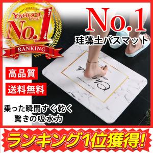 【日本国内検査済】 珪藻土 バスマット  おしゃれ 浴室 お風呂 バスマット 速乾 北欧 45cm Mサイズ 60cm Lサイズ マット 手入れ簡単 足拭き 吸水