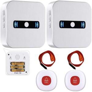 ワイヤレスチャイム ドアベル 呼び出しチャイム 介護 呼び出しワイヤレス コールボタン 介護ベル 電池式携帯しやすい 防水 緊急アラーム Daytech