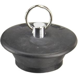 ゴム栓 風呂栓 穴あき W式 排水口径44~46ｍｍ用 2重水止め クサリなし 交換用 H27F-45