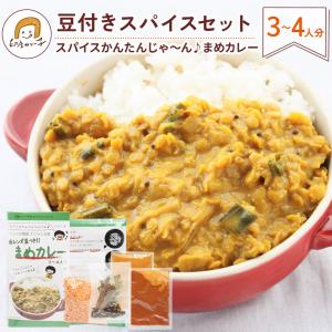 【期間限定】スパイスかんたんじゃ〜ん♪豆付き・まめカレースパイスセット 3〜4人分