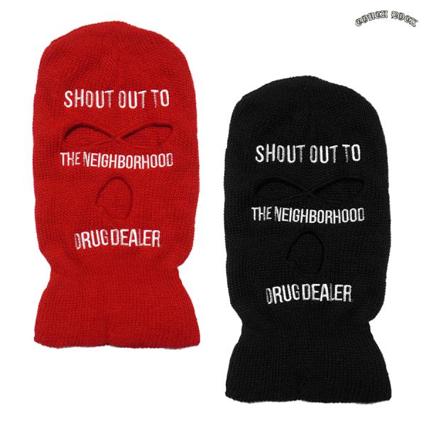 COUCH LOCK FACE MASK カウチロック ニット ビーニー フェイスマスク 刺繍 ロゴ...