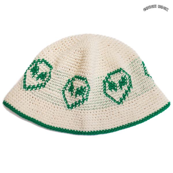 2週間前後でお届け 送料無料 COUCH LOCK KNIT HAT OFF WHITE ※日付指定...