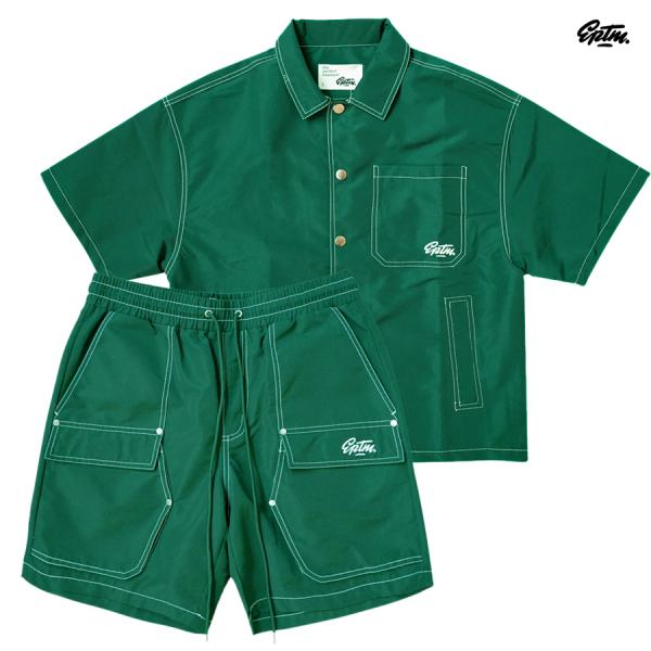 【30%OFF】EPTM エピトミ セットアップ 上下セット 半袖 ショートスリーブ オープンシャツ...