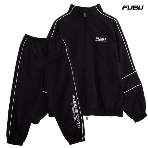 FUBU フブ ナイロン セットアップ 上下セット トラックジャケット ロングパンツ ジャケット ア...