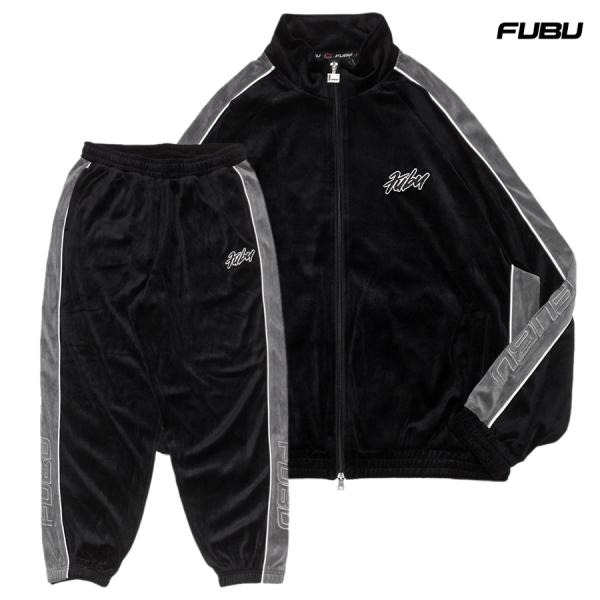 FUBU フブ ベロア セットアップ 上下セット トラックジャケット ベロアジャケット ベロアパンツ...