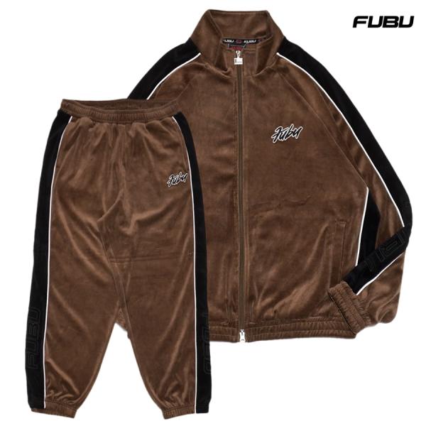 FUBU フブ ベロア セットアップ 上下セット トラックジャケット ベロアジャケット ベロアパンツ...